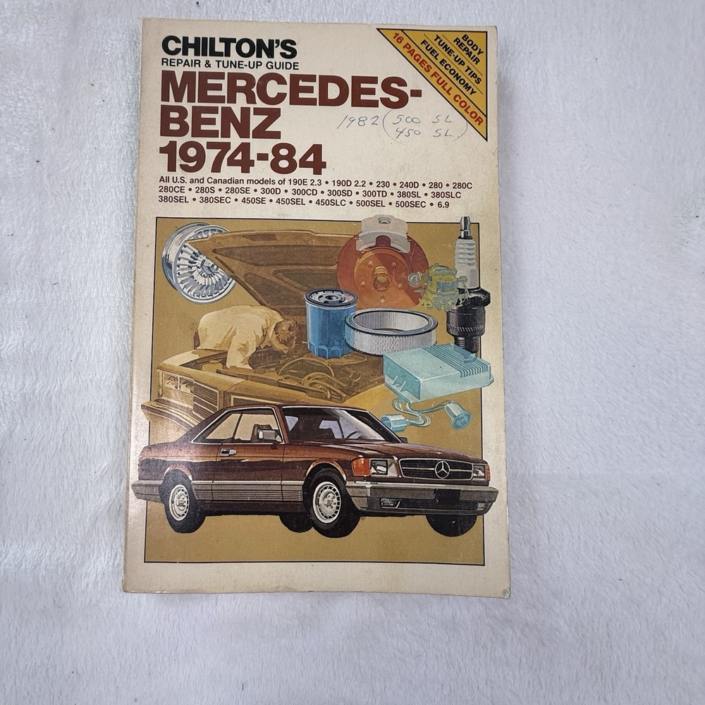 Chilton Mercedes-Benz 1974-84 Repair Tune-Up Guide Manual 6809 1984